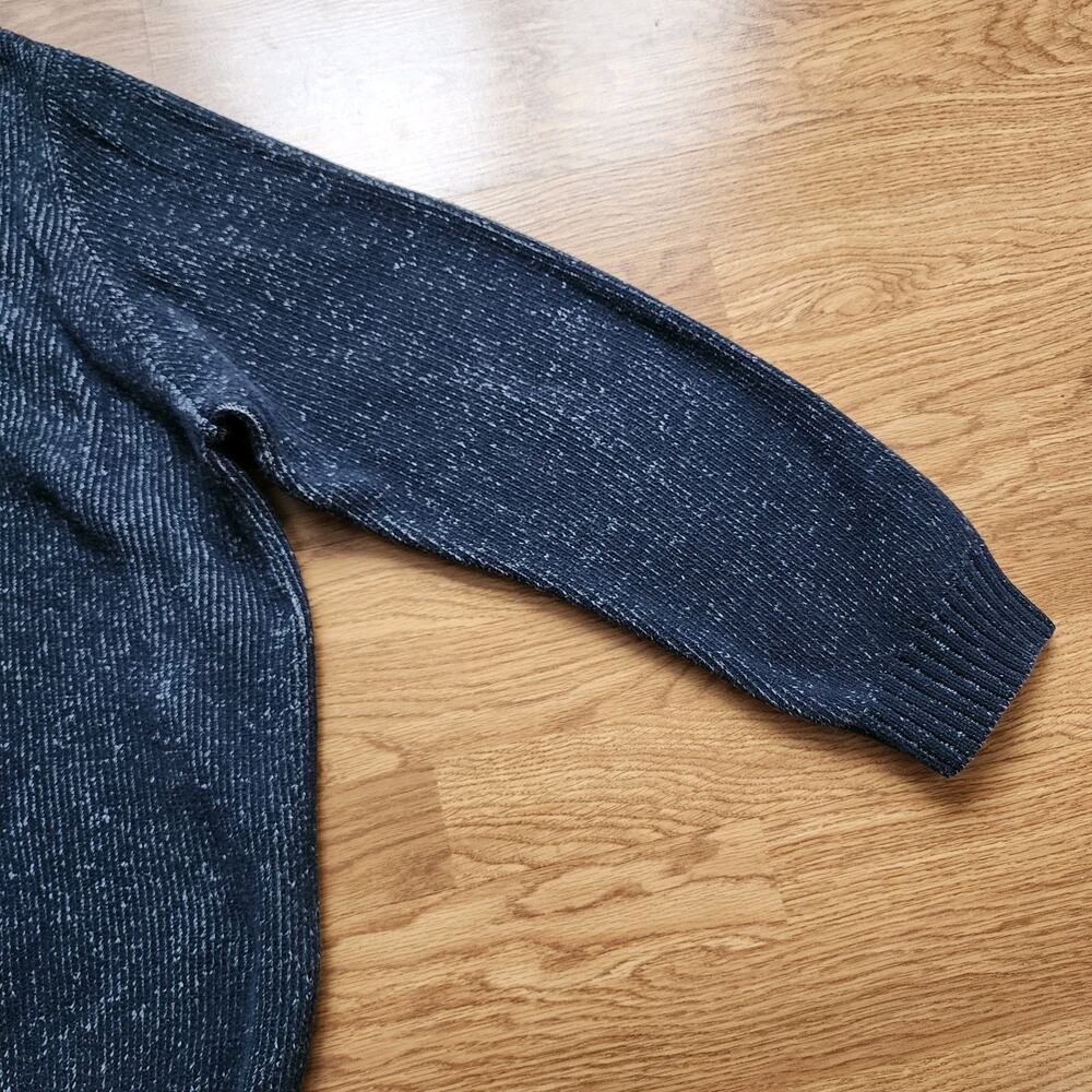 DKNY Jeans Hooded Sweater Mens Size 3XL Dark Blue Knit Pullover Heavy Warm - Picture 12 of 12